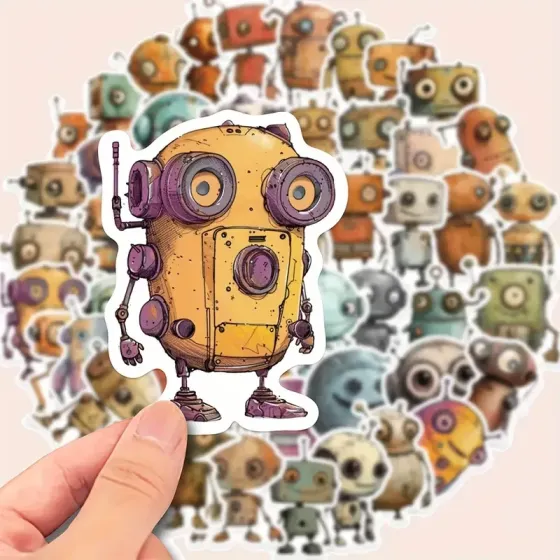 Набор стикеров работы 50 шт – водостойкие наклейки для декора ноутбука, телефона, чемодана Киев