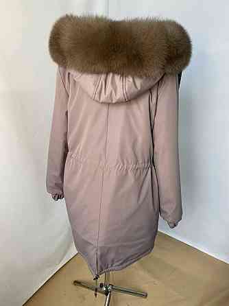Парка женская мех песец под Соболь Мокко р 44 95см Харьков