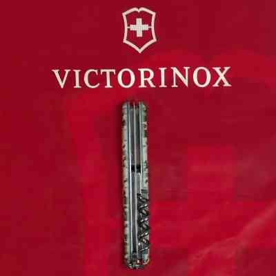 Нож Victorinox Spartan Army 91 мм Піксель + Лого (1.3603.3_W3941p) Винница