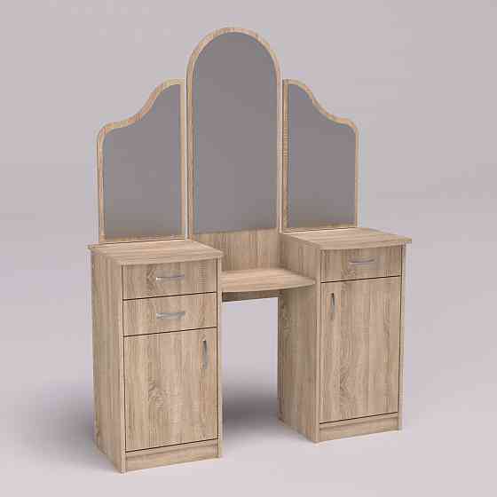 Стол туалетный Трюмо Диана, Дуб Сонома, 1200/420/1630 Львов