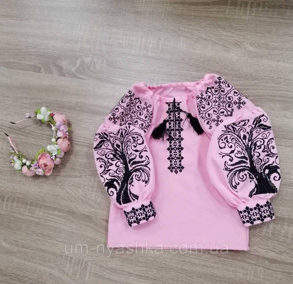 Дитяча вишиванка рожева Дерево життя р.104 Кривой Рог - изображение 4