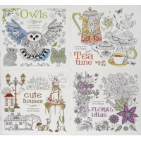 Розфарбовка доросла "Мандарин" 200х200, на скобі, 12аркушів, 1+1, шт Київ - фото 1