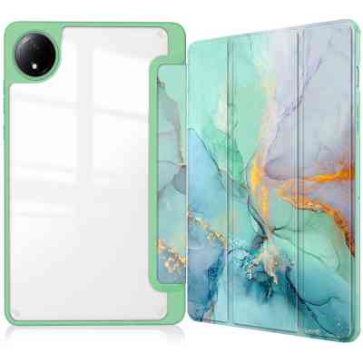 Чехол для планшета BeCover Soft Edge TPU Xiaomi Redmi Pad SE 8.7" Green Marble (712574) Винница