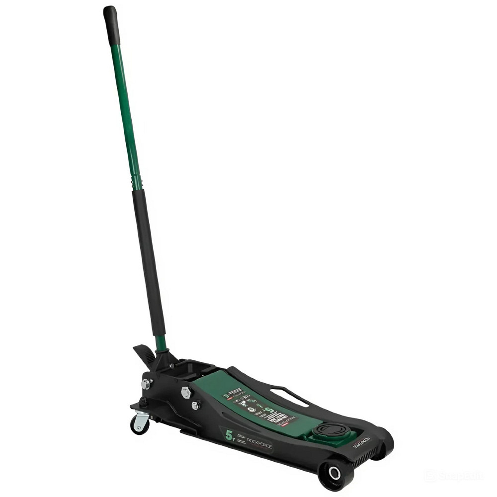 Домкрат 5т підкатний (96-595 мм) з педаллю Rockforce RF-T815011L Одеса - фото 1