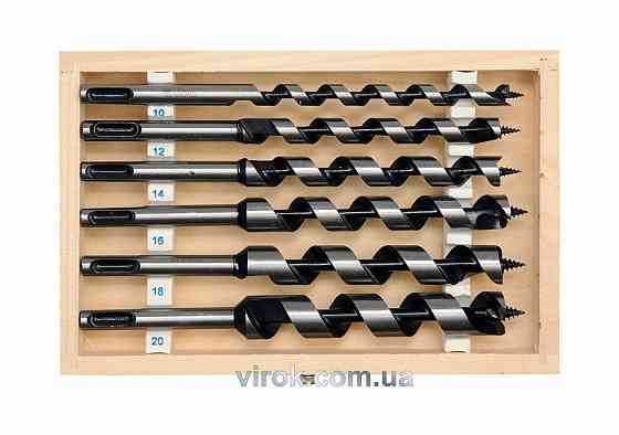 Свердла спіральні по дереву YATO : Ø= 10-20 мм, L= 200 мм. Набір 6 шт. [20] Одеса