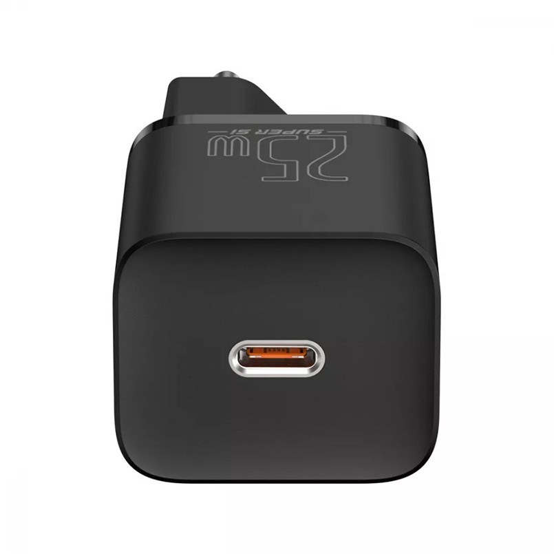 Сетевое зарядное устройство Baseus Super Silicone PD Charger 25W Cable Type-C to Type-C 3A (1m) черный Львов - изображение 5