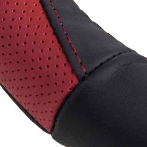 Чохол на кермо VLOD-L285 BK/RD L чорний-червоний, перфорована шкіра, БО Харків