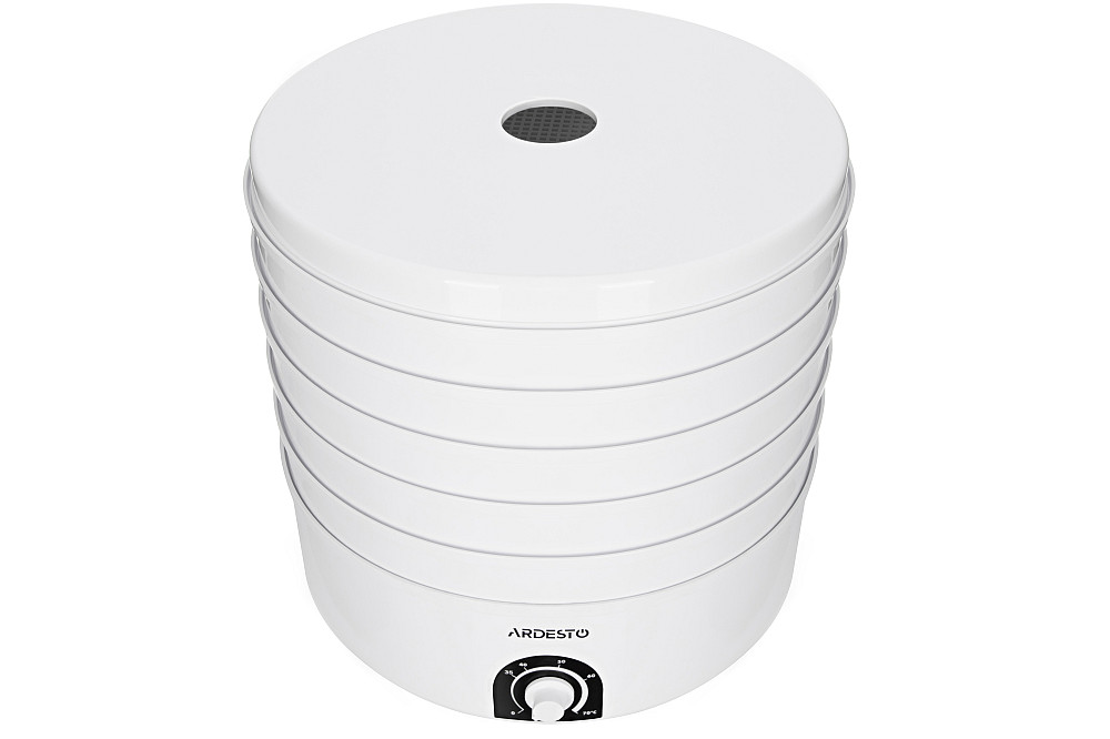 Сушарка для продуктів ARDESTO FDB-5385, 520Вт, піддонів -5x4см, діаметр-38,5см, макс-70°С, рег.темп, пластик , білий Київ - фото 7