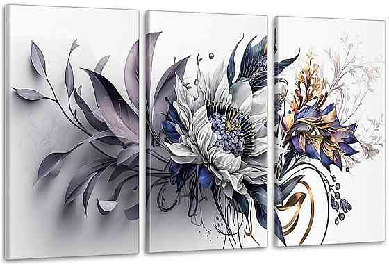 Модульная картина в гостиную / спальню  Квіти      ART-131_3A Киев