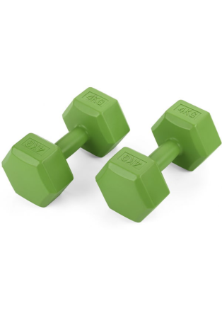 Гантели для фитнеса композитные Gymtek 2х4кг зеленый Киев