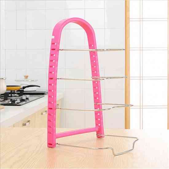 Подставка для сковородок, крышек, тарелок, кастрюль (Розовый) Винница