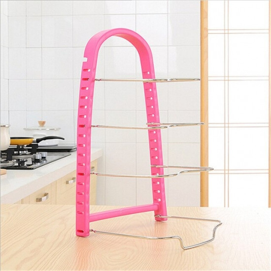 Подставка для сковородок, крышек, тарелок, кастрюль (Розовый) Винница - изображение 2
