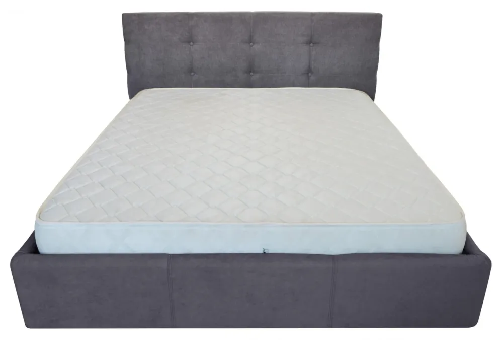 Кровать Двуспальная Manchester VIP 180 х 200 см Мисти Dark Grey A1 С дополнительной металлической цельносварной рамой Темно-серый Киев - изображение 2