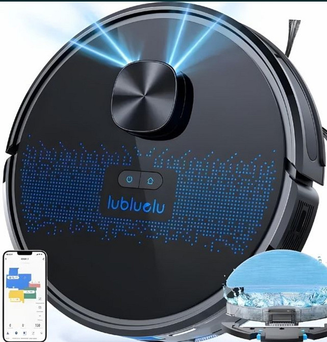 Робот-пилосос із функцією вологого прибирання Lubluelu SL60D Black. Киев - изображение 5