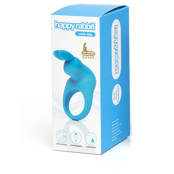 Ерекційне кільце Happy Rabbit Rechargeable Cock Ring Blue Sex Aura Київ - фото 3