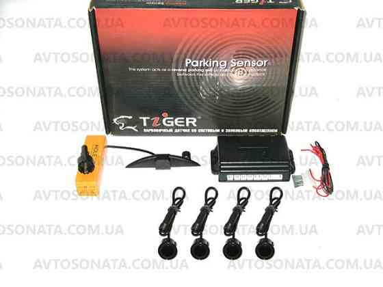 Парктроник TIGER TG-P4LED 4 дат Black/black D=20mm (компл.) Винница