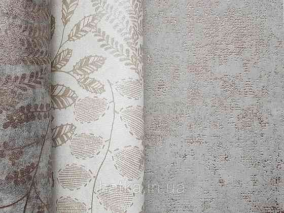 Шпалери вінілові на флізеліні AS creation The Bos 0.53х10 під штукатурку ефект потертості сірі з бронзою Київ