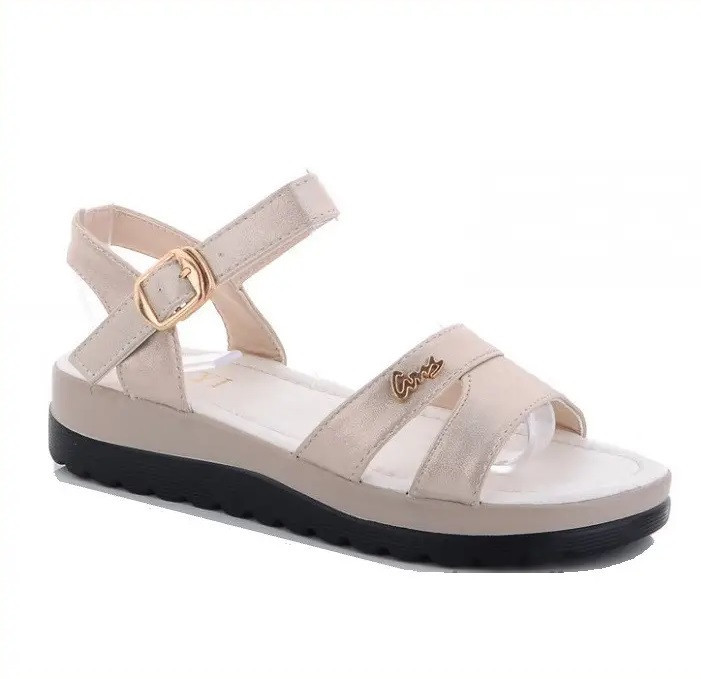 .Женские Сандалии Босоножки на Танкетке Платформе Бежевые Летние (размеры: 38) Днепр - изображение 1