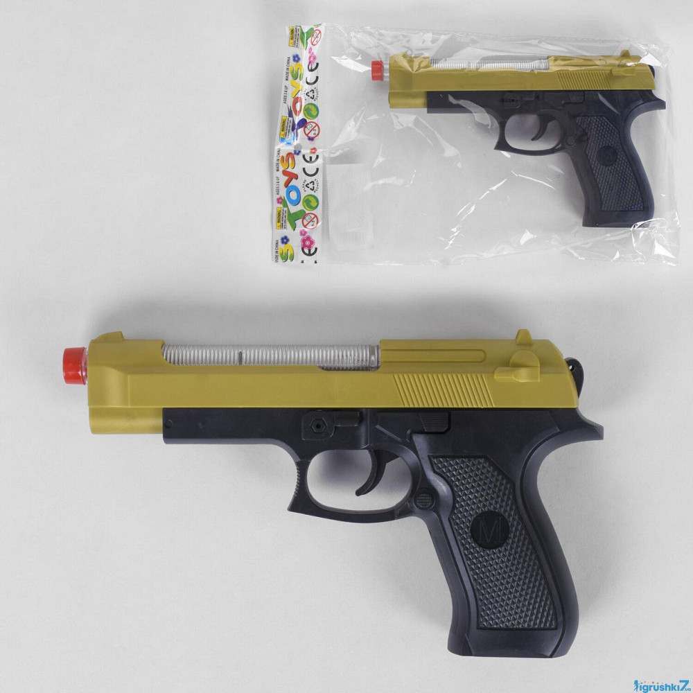 Пістолет YF 565 (240/2) світло, звук, на батарейках, в кульку, шт Київ - фото 1