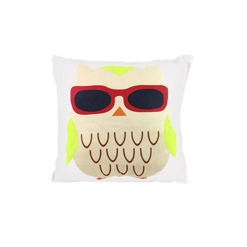Детская хлопковая подушка BP-30 Совушка 30*30см Red + Beige Київ - фото 2