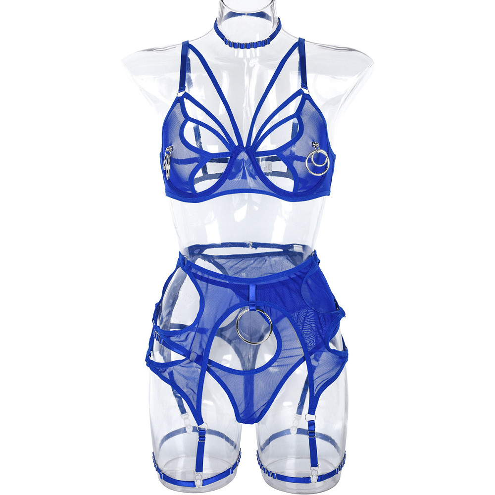 Комплект нижньої білизни Метелик S синій Київ - фото 2