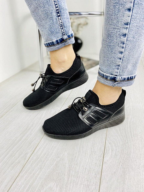 No brend Кросівки жіночі L-132 чорні (весна-літо, сітка) (1500) 40 Коломыя - изображение 1