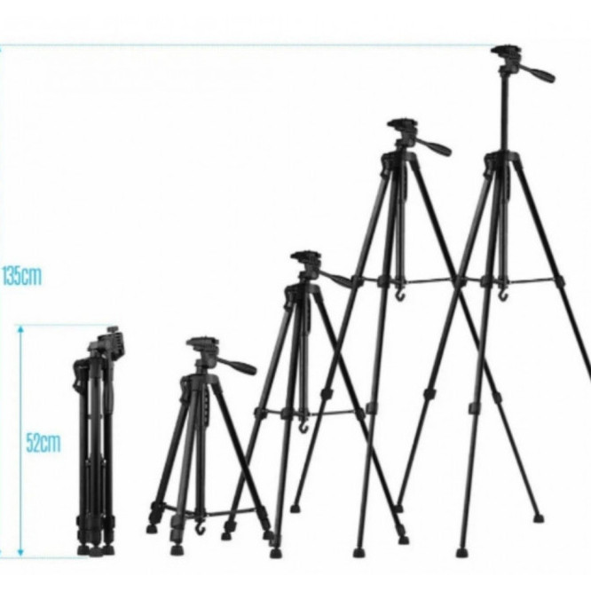 Професійний штатив 3366, трипод з чохлом Колір чорний JD-99 Львів - фото 2