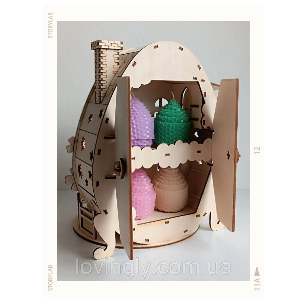 Оригинальный домик – подставка под пасхальные яйца. Пасхальный декр. Ирпень - изображение 5