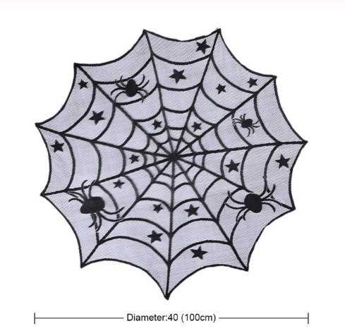 Скатерть Хэллоуин Паутина 100 см черный Киев - изображение 2