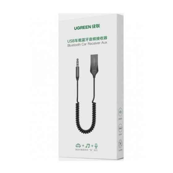 Bluetooth бездротовий ресивер UGREEN CM309 Bluetooth Car Receiver Aux with Mic (Space Gray)(UGR-70601) UGR-70601 Одеса