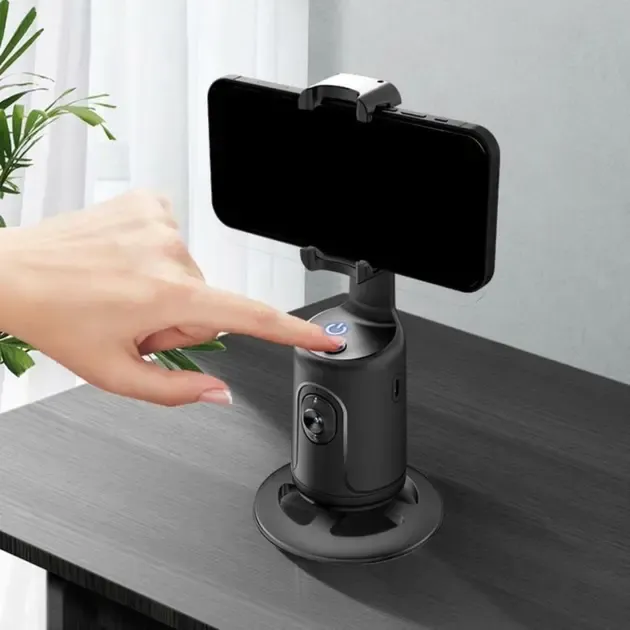 Умный акумуляторний монопод P01 с датчиком движения Аккумуляторный стабилизатор для телефона настольный смарт штатив Коломия - фото 7