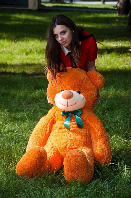 Мягкая игрушка Подарок плюшевый мишка, Плюшевый медведь Рафаэль 140 см Карамельный Тернополь - изображение 4