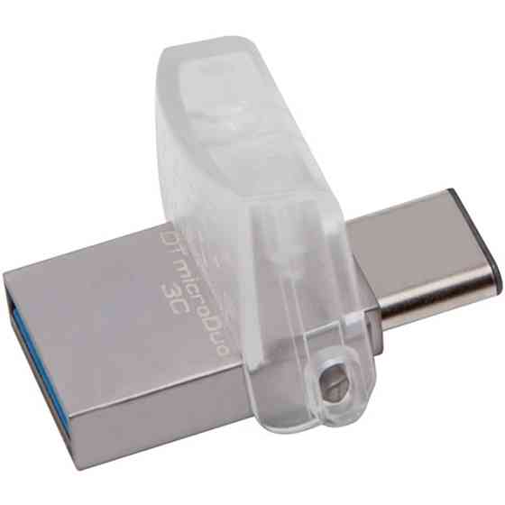 Flash Kingston USB 3.0 DT MicroDuo 3C 32GB USB3.1/Type-C metal Киев