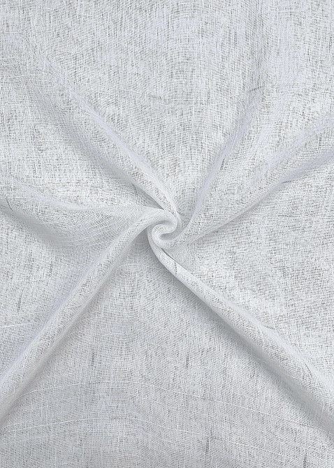 Тюль VR-Textil 1208т Івонна Льон Білий з срібним вкрапленням 300х270 см (43-046) Київ - фото 6