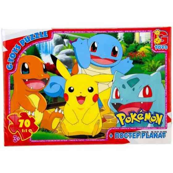 Дитячий пазл "Покемони" PM03 постер, 70 елементів Вінниця
