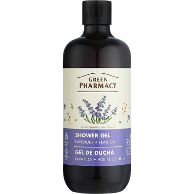 Гель для душа Green Pharmacy Лаванда и масло льна 500 мл (4823015945090) Винница - изображение 1