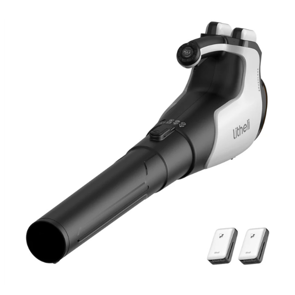 Акумуляторна повітродувка садова Litheli 560CFM, живлення від павербанку (2шт УМБ Litheli Power Bank 20000 mAh, 45 W, 4А в Київ - фото 1