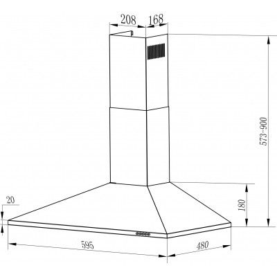 Вытяжка кухонная Grunhelm GVK 214 W Винница - изображение 2