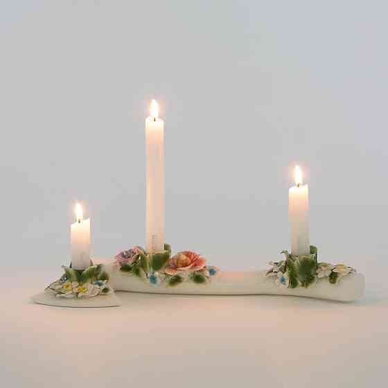 Свічник у вигляді сокири з квітами "Flower attitude" Рівне