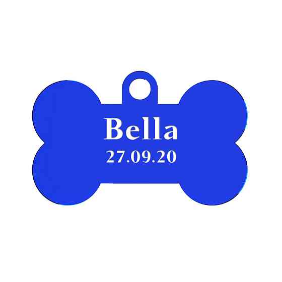 Адресник для собаки Navy Blue 50x35мм Київ