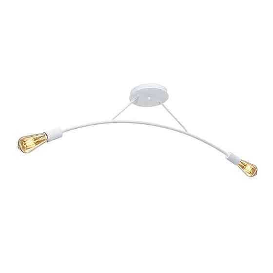 Люстра подвесная MSK Electric Orion на две лампы Е27 NL 9832-2 WH белая Одесса