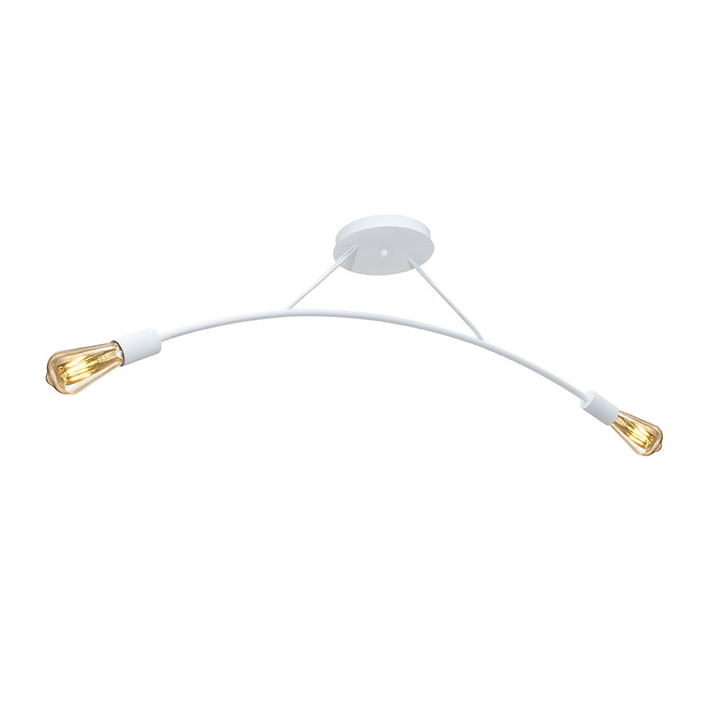 Люстра підвісна MSK Electric Orion на дві лампи Е27 NL 9832-2 WH біла Одеса - фото 3