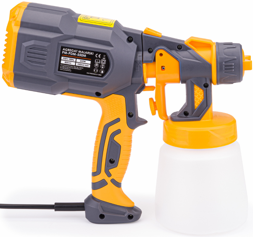 Краскопульт електричний Powermat 550Вт 0.8л (Польща) Київ - фото 10