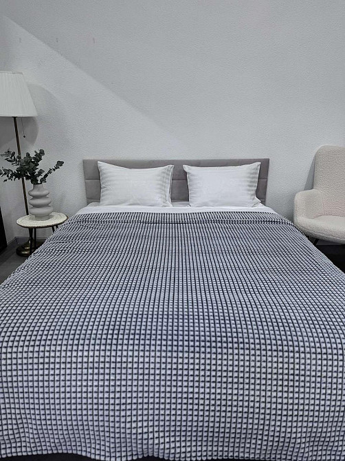 Ecotton Плед Ecotton 150х200 см із мікрофібри Navy сірий Киев - изображение 1