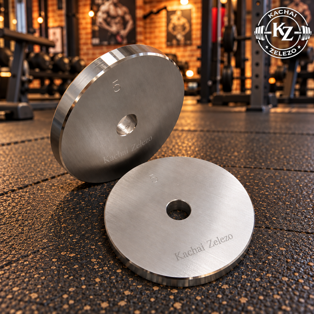 Гантели наборные 2 по 28 кг металлические без покрытия Kachai Zelezo Iron Pro Киев - изображение 10