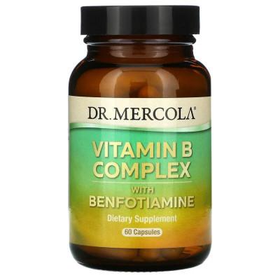 Витамин Dr. Mercola Комплекс Витаминов B с Бенфотиамином, Vitamin B Complex with (MCL-01834) Винница - изображение 1
