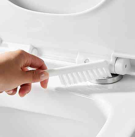 Йоржик для унітазу з гнучкою силіконовою щіткою 2в1 / Набір йоржик і щітка для туалету / Туалетний йоржик Київ