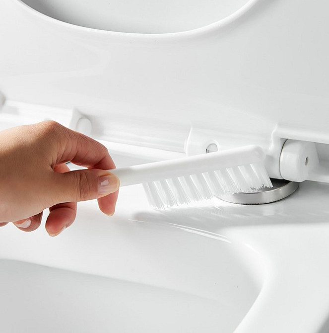 Йоржик для унітазу з гнучкою силіконовою щіткою 2в1 / Набір йоржик і щітка для туалету / Туалетний йоржик Київ - фото 6