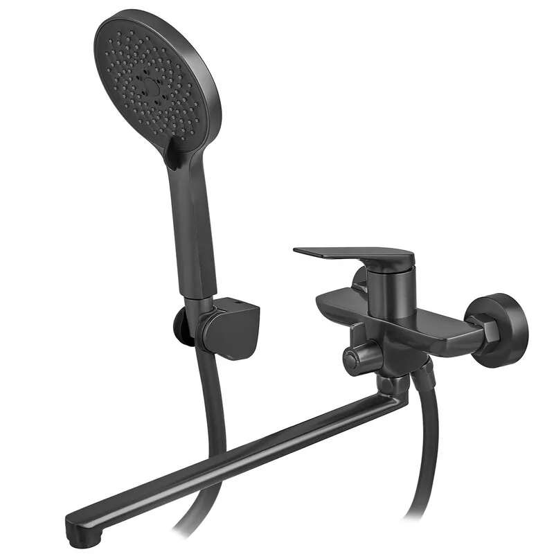 Змішувач для ванни Mixxus Premium DERBY 006 (EURO) BLACK (MI6602) Київ - фото 1