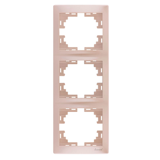 MIRA перлинно-білий перламутр Рамка вертикальна 3-а без вставки Лезард Житомир - фото 1